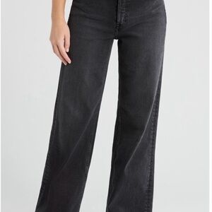 Re/Done High Waist Wide Leg Jeans